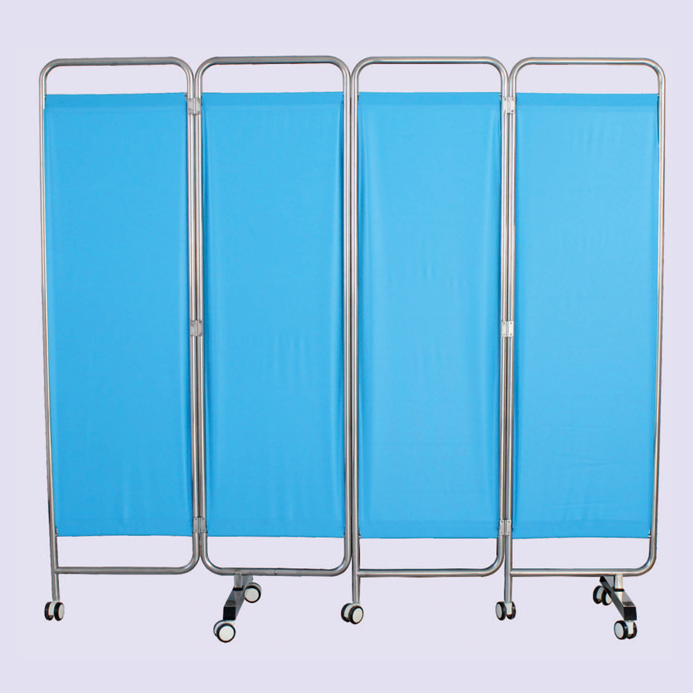 Stainless steel quadruple folding screen PVC fabric